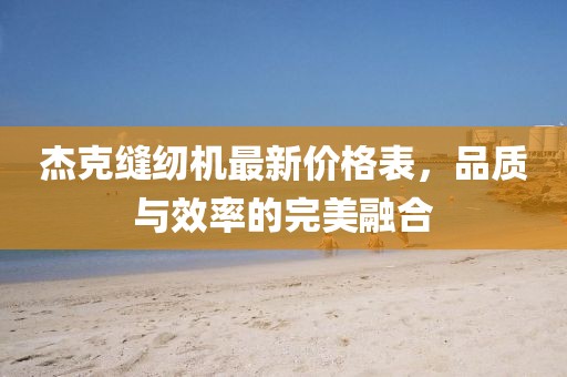 杰克縫紉機最新價格表，品質(zhì)與效率的完美融合