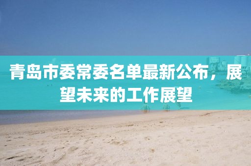青島市委常委名單最新公布，展望未來的工作展望