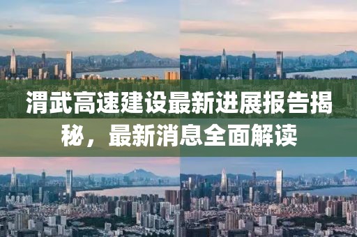 渭武高速建設(shè)最新進展報告揭秘，最新消息全面解讀