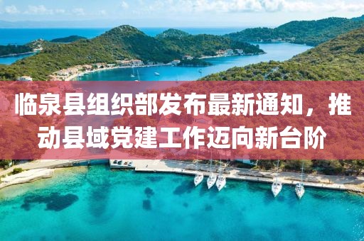 臨泉縣組織部發(fā)布最新通知，推動縣域黨建工作邁向新臺階