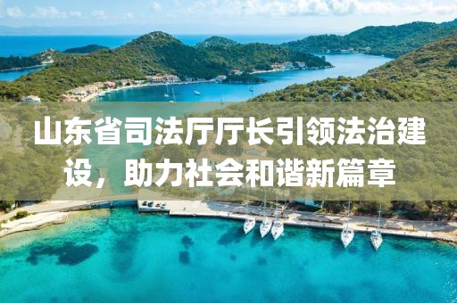 山東省司法廳廳長引領(lǐng)法治建設(shè)，助力社會和諧新篇章