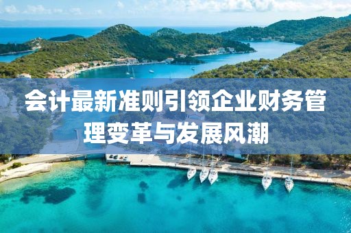 會計最新準(zhǔn)則引領(lǐng)企業(yè)財務(wù)管理變革與發(fā)展風(fēng)潮